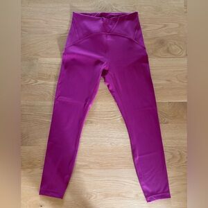 Lululemon InStill high rise Fuchsia Pink Leggings size 6